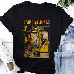 indiana jones homage t-shirt, indiana jones shirt fan gift, indiana jones graphic tee, indiana jones movie shirt, indian
