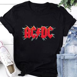 ac/dc vintage t-shirt, acdc shirt fan gifts, acdc logo shirt, acdc graphic tee, acdc retro shirt, acdc band shirt, acdc