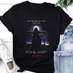 jeepers creepers reborn t-shirt, jeepers creepers shirt fan gifts, jeepers creepers horror movie shirt, jeepers creepers