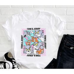 tom and jerry cat and mouse funny t-shirt, tom and jerry shirt fan gifts, tom and jerry cartoon network shirt, tom and j