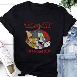 tom and jerry cat & mouse club t-shirt, tom and jerry shirt fan gifts, tom and jerry cartoon network shirt, tom and jerr