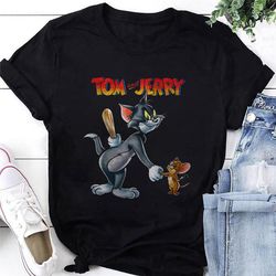 tom and jerry throwback t-shirt, tom and jerry shirt fan gifts, tom and jerry cartoon shirt, tom and jerry vintage shirt
