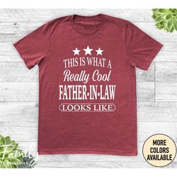 this is what a really cool father-in-law looks like, unisex shirt, father-in-law shirt, gifts for father-in-law