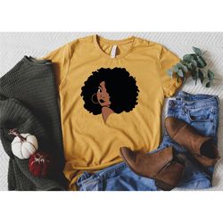 afro woman shirt, sistas black queen shirt, black history month shirt, gift for sisters, proud black woman dtg
