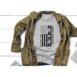 papa shirt, american flag papa shirt, us flag papa shirt, father's day shirt, 4th of july shirt