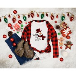 baby it's cold outside shirt, snowman shirt, christmas shirt for family, christmas family pajama matching, christmas fam
