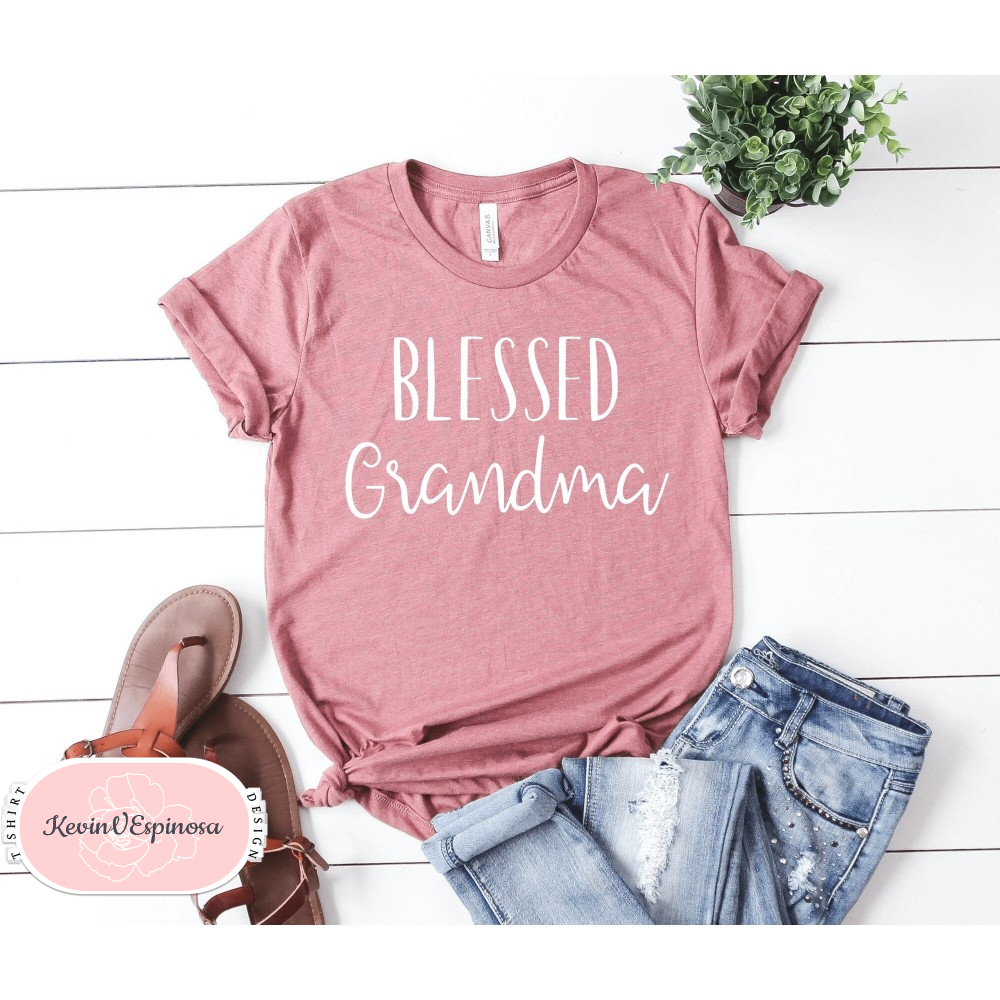 Blessed Grandma Shirt Grandma Shirt Grandma T-Shirt Thanksgiving Gift For Grandma Personalized Gift Grandma Gift.jpg