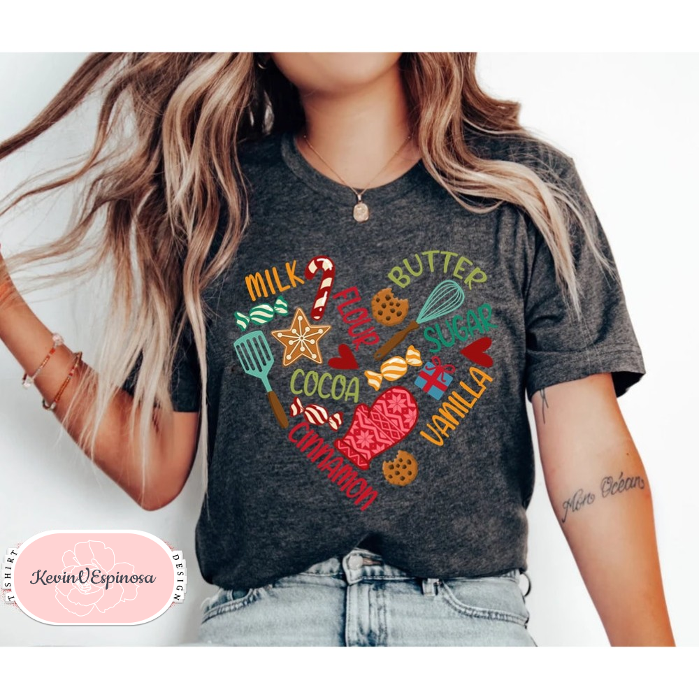 Christmas Baking Shirt, Cookie Lover Shirt, Xmas Baking Tee, Women's Christmas Shirt, Cookie Baking shirt Christmas Gift for Her.jpg