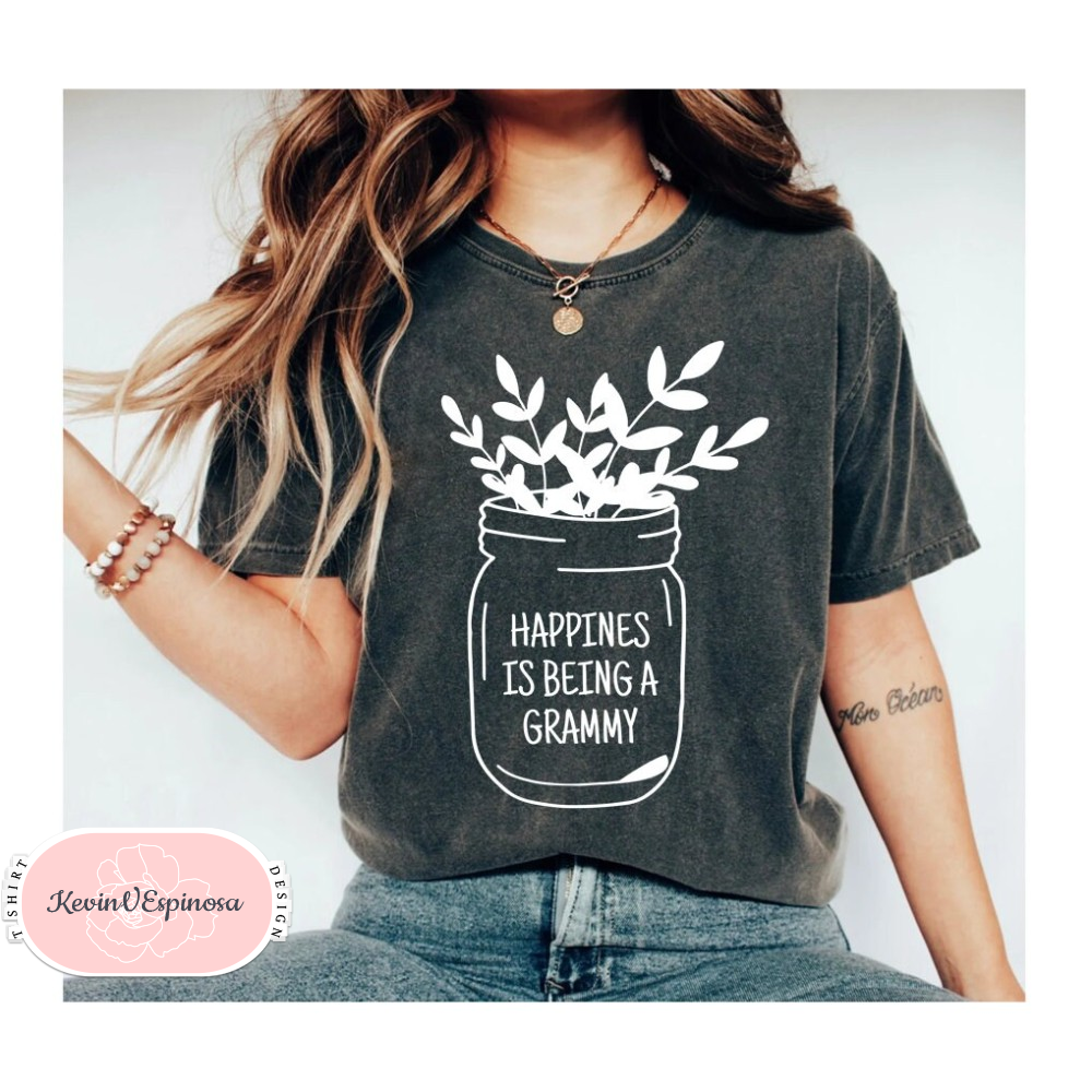 Happines Is Being A Grammy Shirt, Grandma Shirt, Nana Shirt, Mothers Day Shirt, Cool Grandma Shirt, Cute Grandma Shirt, New Grandma Shirt.jpg