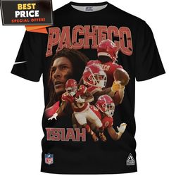 Isiah Pacheco x Kansas City Chiefs Retro Graphic TShirt, Kansas City Chiefs Gift  Best Personalized Gift  Unique Gifts I