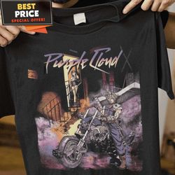 purple cloud final fantasy tshirt, funny halloween graphic tees for men best personalized gift unique gifts idea
