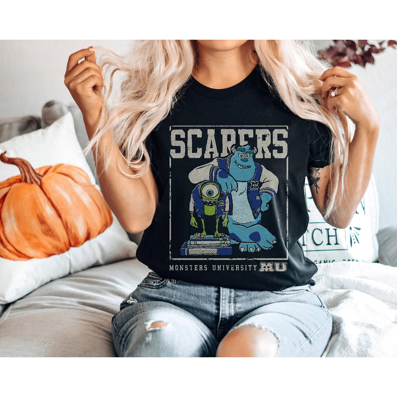 Mike And Sully Scarers Shirt Monsters Inc Monsters University Disney Family Great Gift Ideas Men Women.jpg