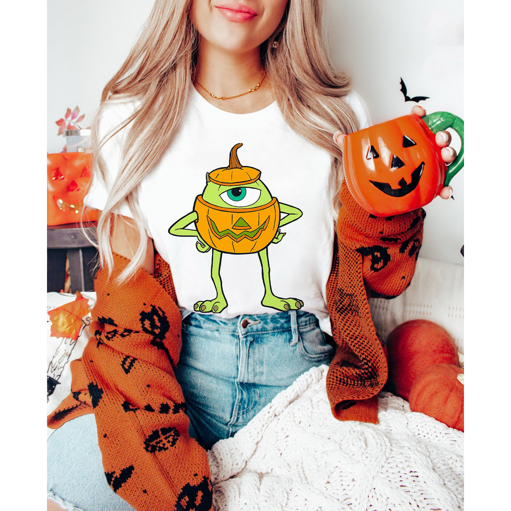 Mike Pumpkin Halloween Monsters Inc Shirt Monsters University Family Matching Cool Gift Ideas Men Women.jpg