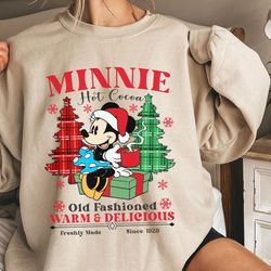 minnie hot cocoa old fashioned warm and delicioufreshly made  shirt family match,tshirt, shirt gift, sport shirt
