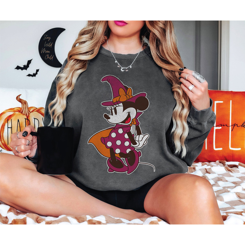 Minnie Mouse in Witch Costume Halloween Shirt Walt Disney World Shirt Gift Ideas Men Women.jpg