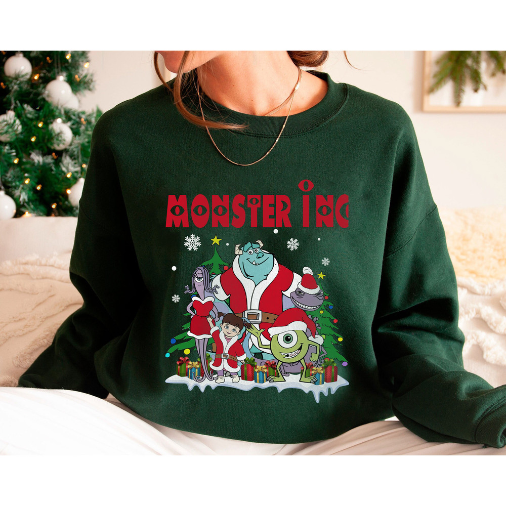 Monster Inc All Character A Very Merry Christmas Shirt Family Matching Walt Disney World Shirt Gift Ideas Men Women.jpg