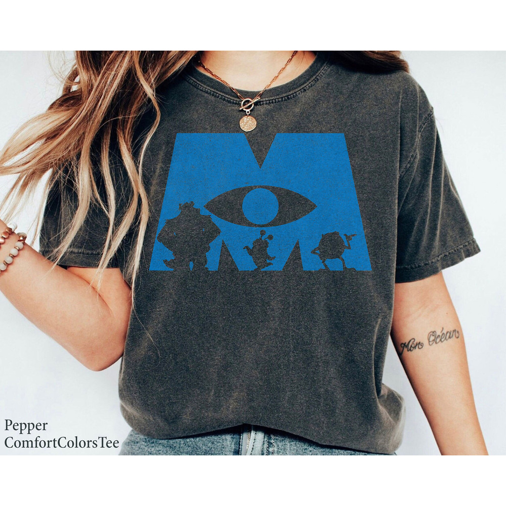 Monsters Inc. Logo Silhouette Graphic Shirt Walt Disney World Shirt Gift Ideas Men Women.jpg