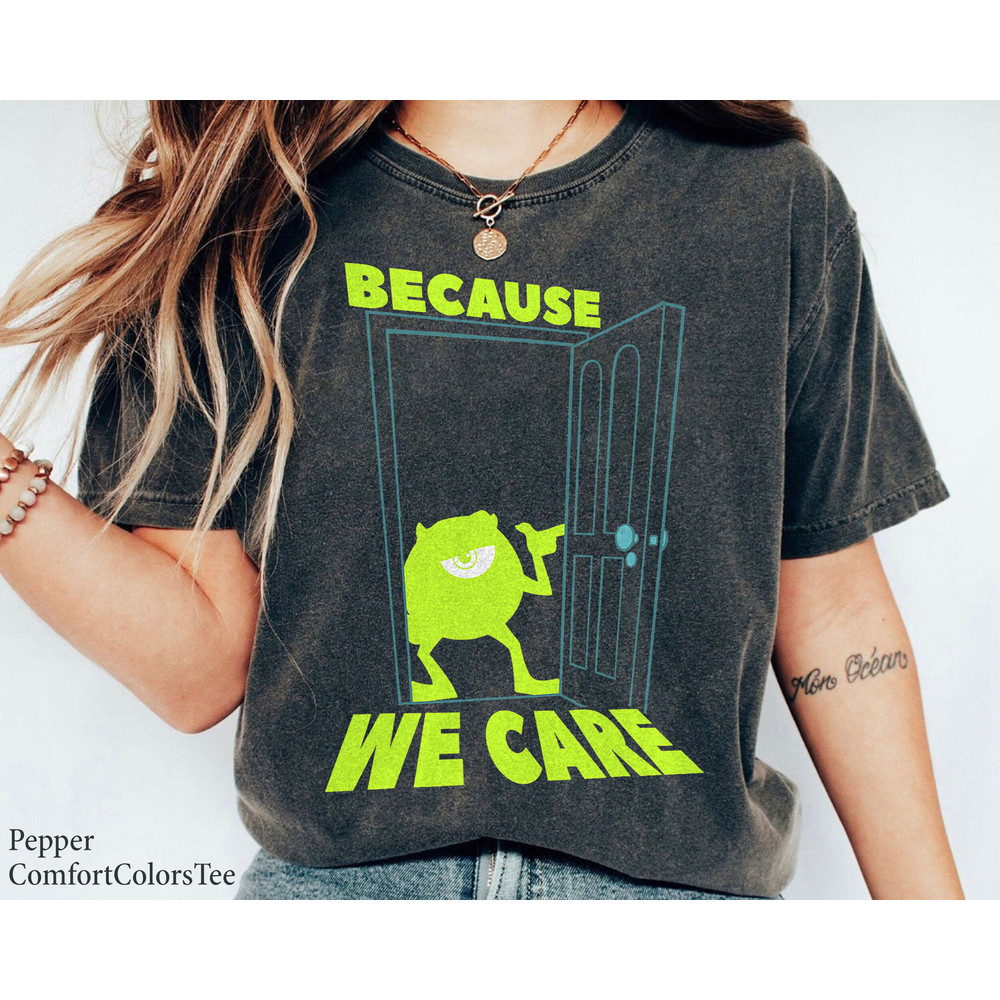 Monsters Inc. Mike We Care Halloween Shirt Walt Disney World Shirt Gift Ideas Men Women.jpg