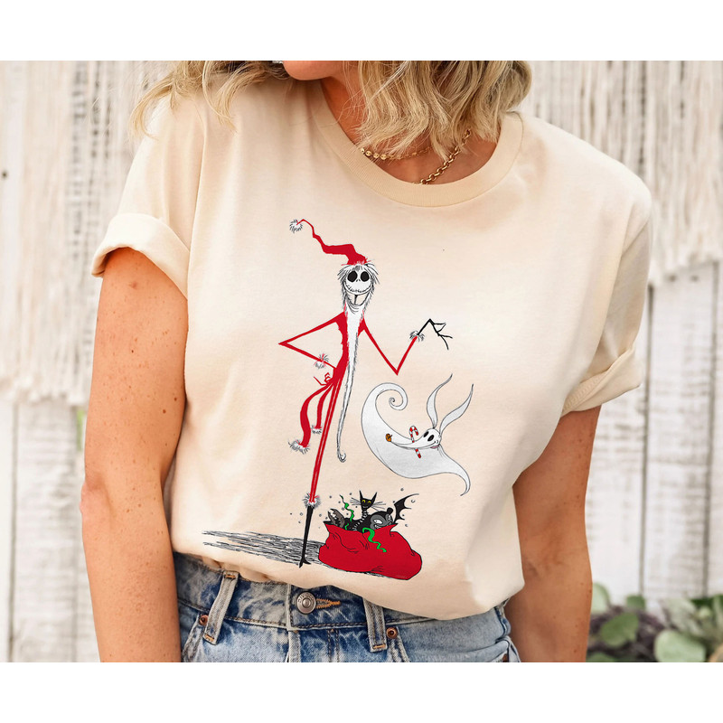 Nightmare Before Christmas Holiday Jack And Zero Shirt Walt Disney World Shirt Gift Ideas Men Women.jpg