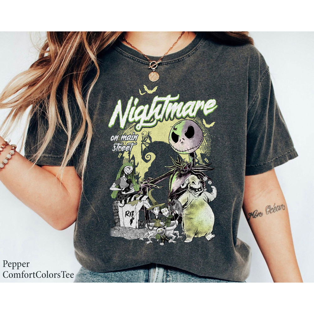 Nightmare On Main Street Halloween Pumpkin Shirt Jack Skellington Vintage Retro Oogie Boogie Shirt Great Gift Ideas Men Women.jpg