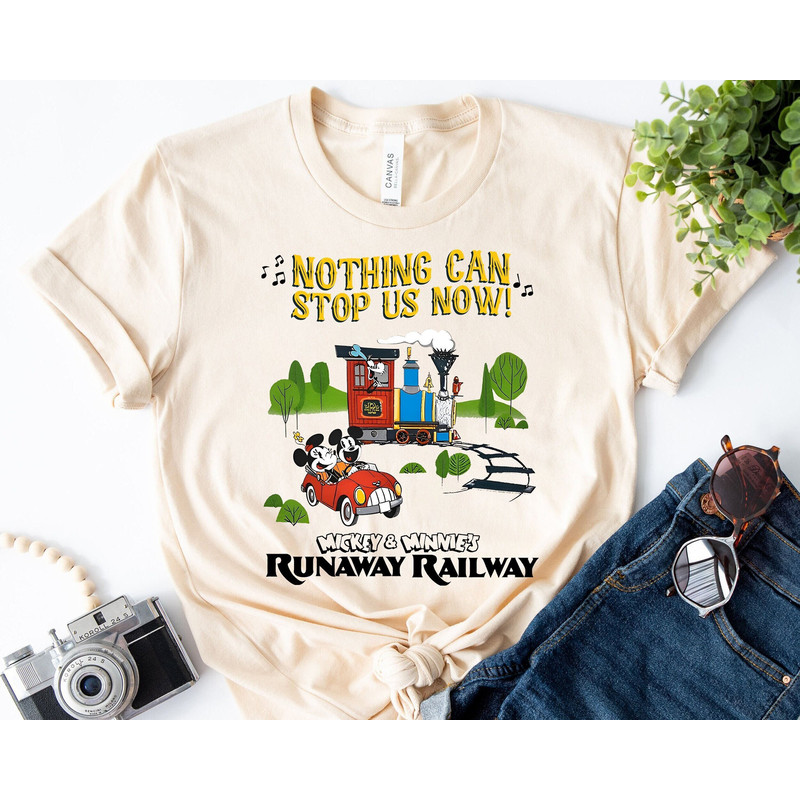 Nothing Can't Stop Us Now Mickey & Minnie Runaway Railway Shirt Disney Family Matching Shirt Great Gift Ideas Men Women.jpg