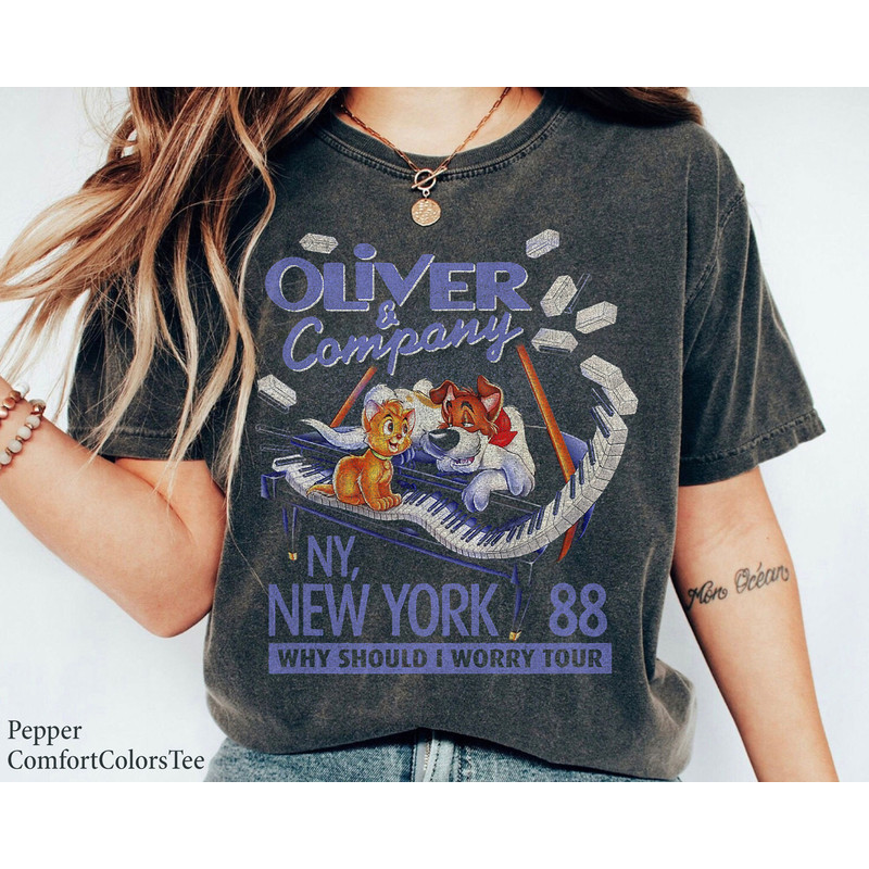 Oliver And Company New York Movie Poster Shirt Walt Disney World Shirt Gift Ideas Men Women.jpg