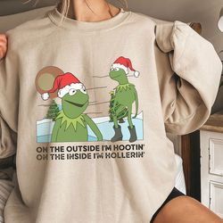 on the outside im hootin on the inside im hollerin merry christmashirt family ma,tshirt, shirt gift, sport shirt