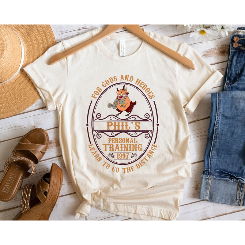 Phil's Personal Training 1977 For Gods And Heroes Learn To Go The Distance Shirt Family Matching Walt Disney World Shirt Gift Ideas.jpg