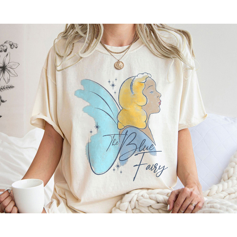 Pinocchio The Blue Fairy Watercolor Shirt Walt Disney World Shirt Gift Ideas Men Women.jpg