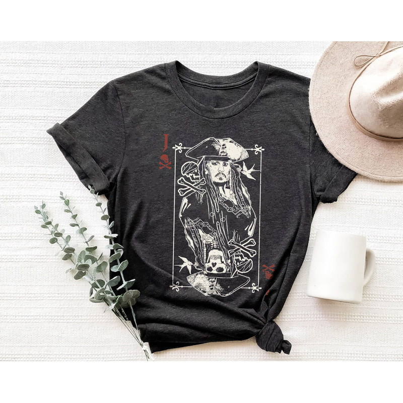 Pirates of the Caribbean Jack Sparrow Playing Shirt Walt Disney World Shirt Gift Ideas Men Women.jpg