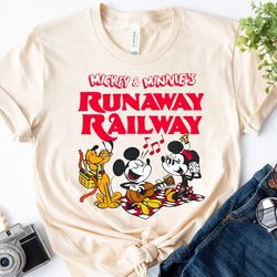pluto camping runaway railway shirt mickey minnie pluto shirt disney family shir,tshirt, shirt gift, sport shirt