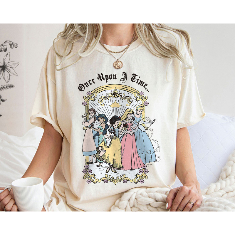 Princess Once Upon A Time Vintage Cartoon Shirt Walt Disney World Shirt Gift Ideas Men Women.jpg