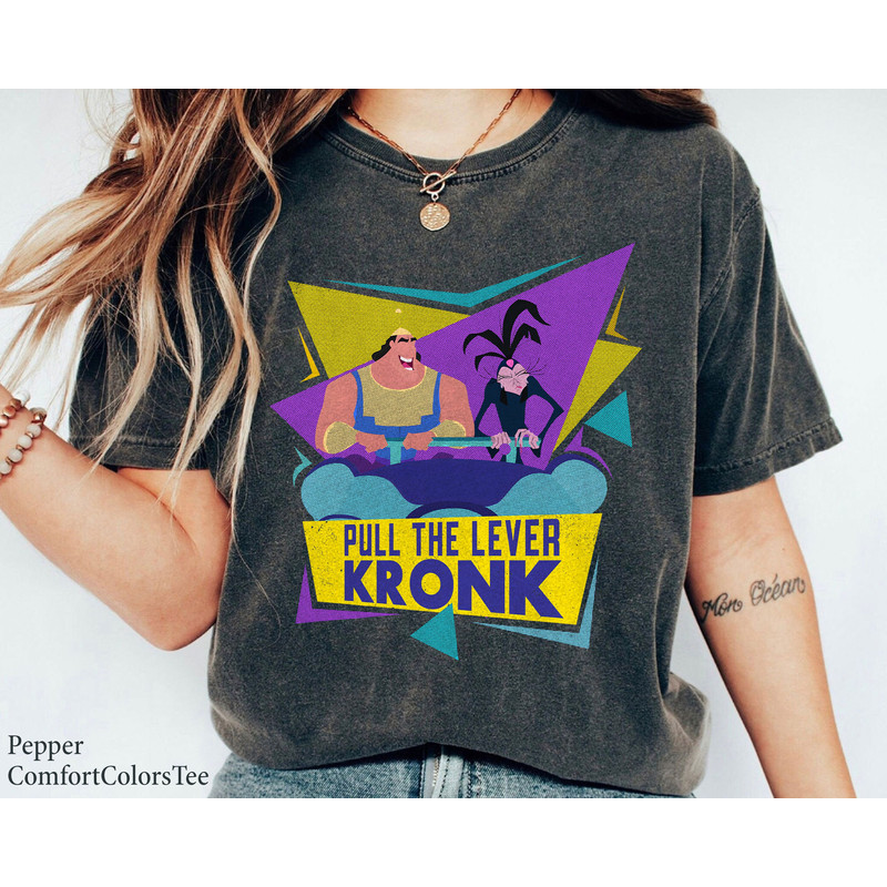 Pull The Level Kronk 90s Retro Shirt The Emperor's New Groove Walt Disney World Shirt Gift Ideas Men Women.jpg