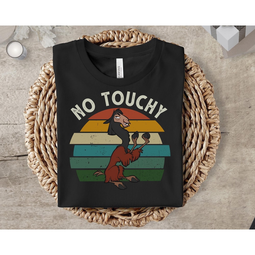 Retro Disney Emperor's New Groove Kuzco Llama No Touchy Portrait Shirt Vintage Style Shirt Family Matching Tee Cool Gift Ideas Men Women.jpg