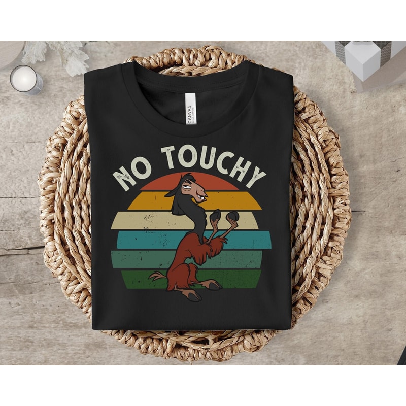 Retro Disney Emperor's New Groove Kuzco Llama No Touchy Portrait Shirt Vintage Style Shirt Family Matching Tee Cool Gift Ideas Men Women.jpg