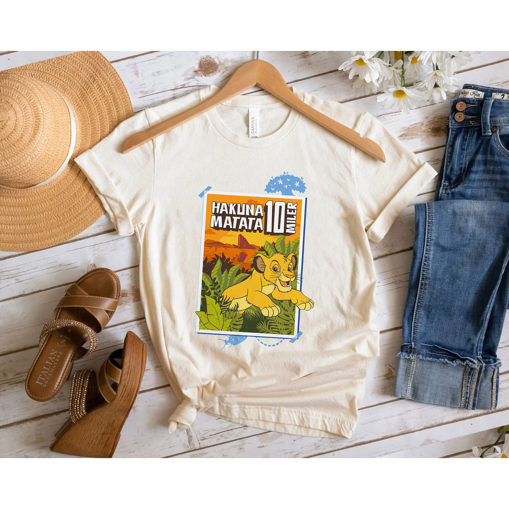 RunDisney Springtime Surprise Weekend Hakuna Matata 10 Miler 2024 Embrace The Adventure Shirt Walt Disney World Shirt Gift Ideas Men Women.jpg