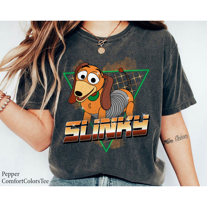 Slinky Dog 80s Retro Toy Story ABS Of Steel Shirt Walt Disney World Shirt Gift Ideas Men Women.jpg