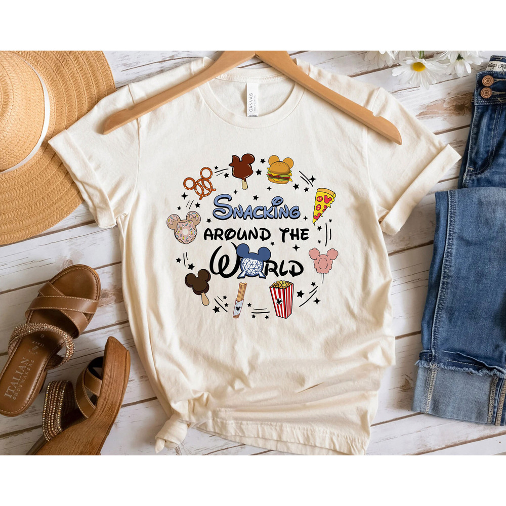 Snacking Around The World Epcot Shirt Family Matching Walt Disney World Shirt Gift Ideas Men Women.jpg