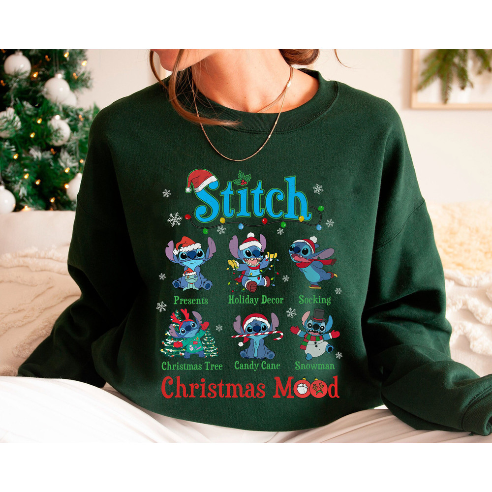 Stitch Christmas Mood Vacay Mode Presents Holiday Decor Socking Shirt Family Matching Walt Disney World Shirt Gift Ideas Men Women.jpg