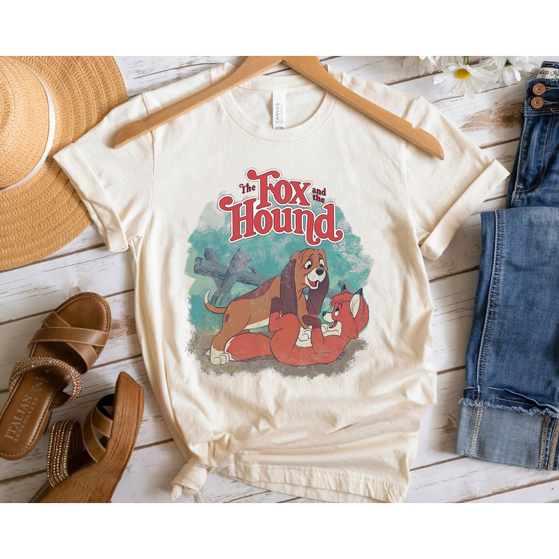 The Fox and the Hound Vintage Classic Poster Shirt Walt Disney World Shirt Gift Ideas Men Women.jpg