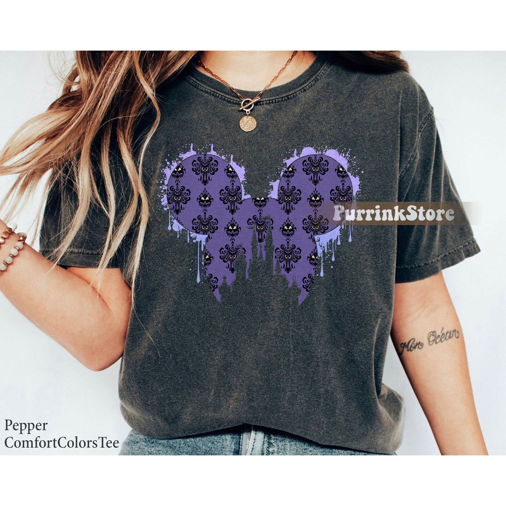 The Haunted Mansion Disney Castle Mickey Icon Shirt Hitchhiking Ghosts Halloween Matching Family Shirt Great Gift Ideas Men Women.jpg