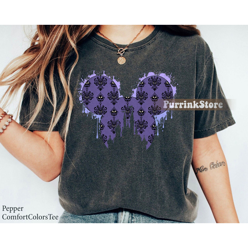 The Haunted Mansion Disney Castle Mickey Icon Shirt Hitchhiking Ghosts Halloween Matching Family Shirt Great Gift Ideas Men Women.jpg