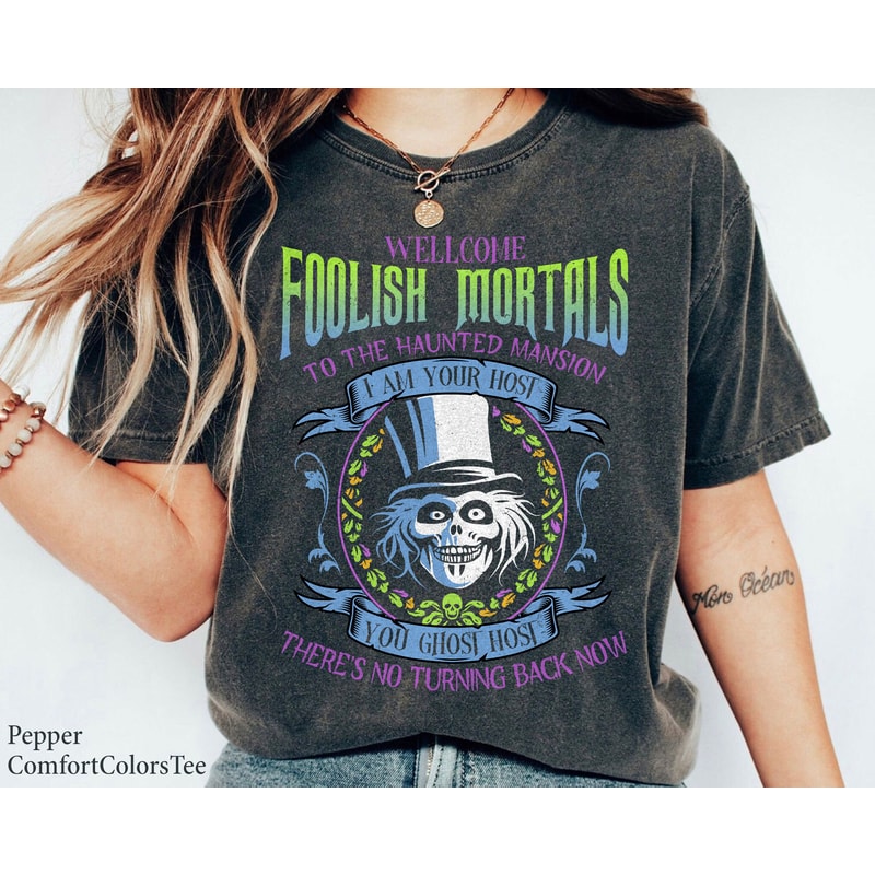 The Haunted Mansion Hatbox Ghost I Am Your Host Shirt Walt Disney World Shirt Gift Ideas Men Women.jpg