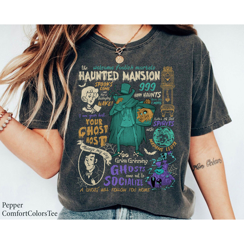 The Haunted Mansion Welcome Foolish Mortal Vintage Shirt Hitchhiking Ghosts Halloween Matching Family Shirt Great Gift Ideas Men Women.jpg