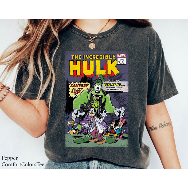 The Incredible Goofy Hulk Disney 100 Shirt Mickey and Friends Marvel Avengers Gift Ideas.jpg