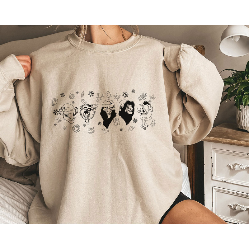 The Lion King Characters Merry Christmas Line Out Art Shirt Family Matching Walt Disney World Shirt Gift Ideas Men Women.jpg