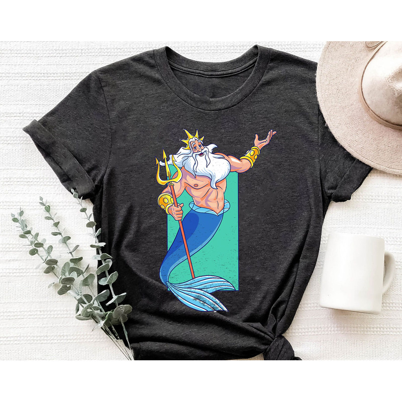 The Little Mermaid King Triton Portrait Shirt Family Matching Walt Disney World Shirt Gift Ideas Men Women.jpg
