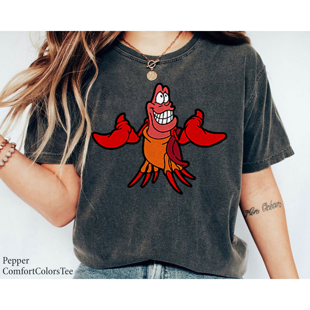 The Little Mermaid Sebastian Crab Pocket Icon Shirt Walt Disney World Shirt Gift Ideas Men Women.jpg