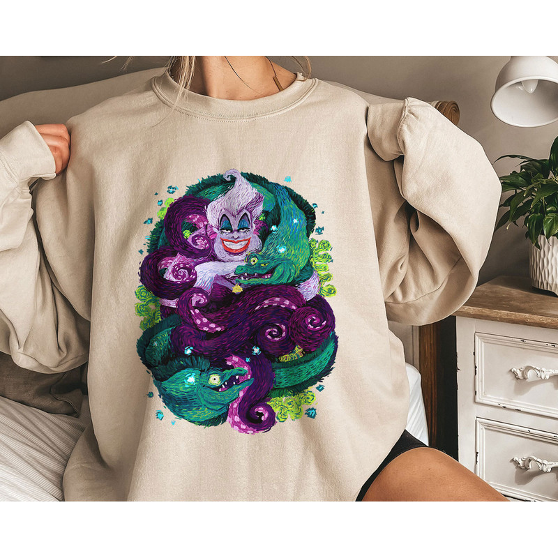 The Little Mermaid Ursula Sea Witch Painting Shirt Walt Disney World Shirt Gift Ideas Men Women.jpg
