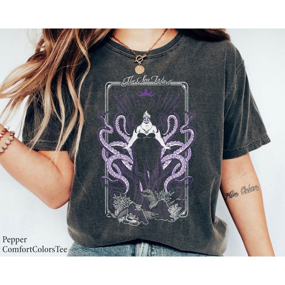 The Little Mermaid Ursula Tarot Card Poster Shirt Walt Disney World Shirt Gift Ideas Men Women.jpg